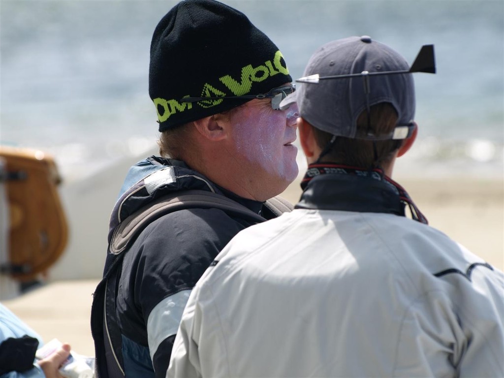 Peculiar head wear is a must. - 67th Australian Sharpie Championship Hobart Day Four Images © Jane Austin